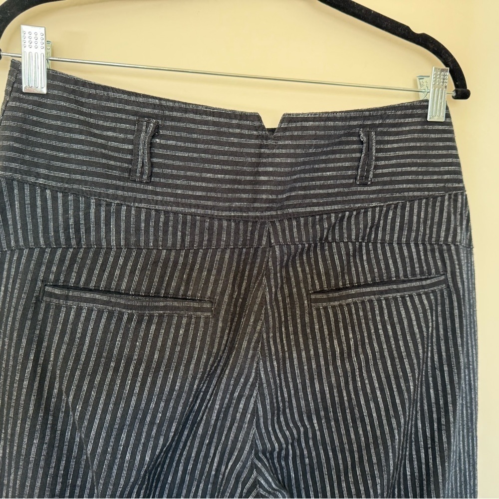 Sundance Amelia Stripe Trouser Linen Blend Pants in Size P6 - Picture 6 of 11